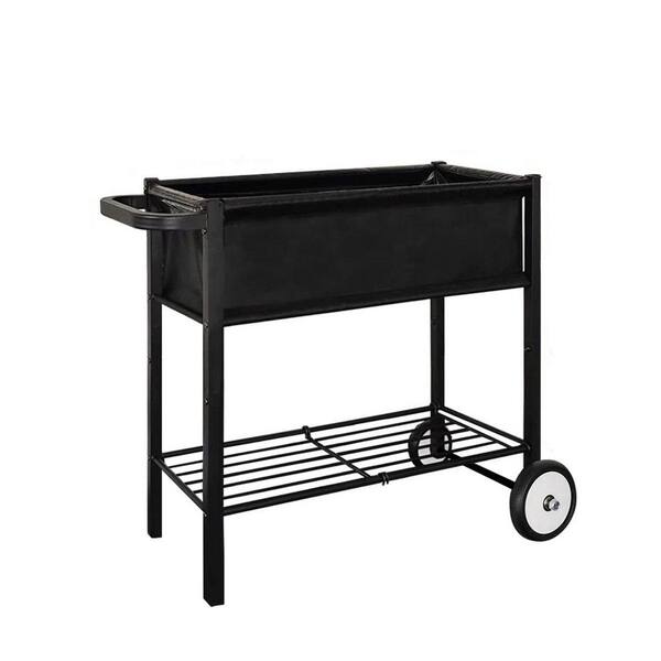 MIXC 51 in. x 26.5 in. x 31 in. Movable Metal Raised Garden Bed