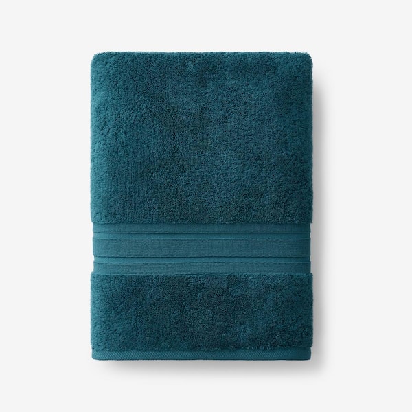 Company Cotton Deep Teal Solid Turkish Cotton Bath Towel