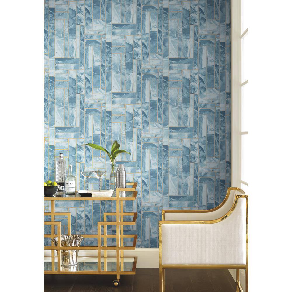 Beige Geometric Marble Pattern Removable Wallpaper Roll