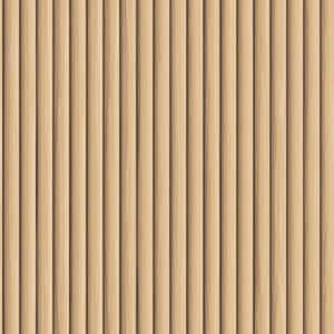 Blonde Reeded Wood Vinyl Peel and Stick Removable Wallpaper Sample