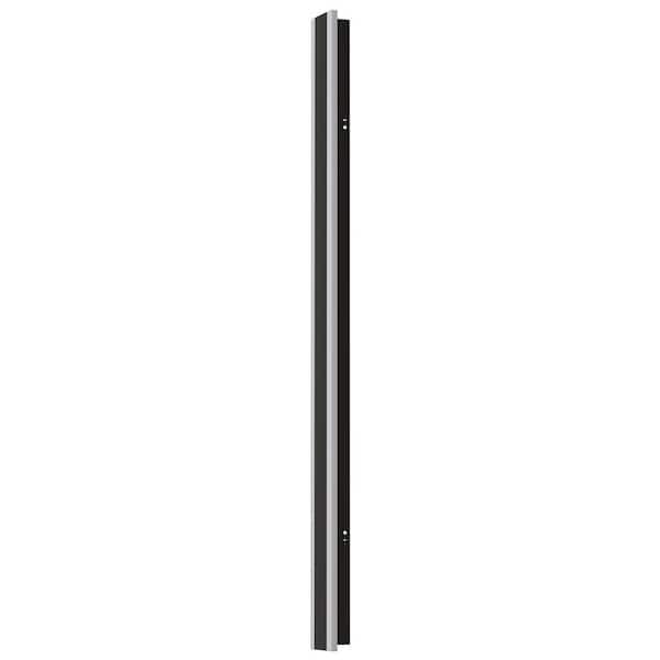 Briignite 20 in. Black Integrated LED Outdoor Hardwired Lantern Wall Sconce with 3000K Warm White