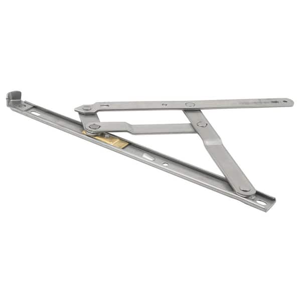 Prime-Line 10 in. Heavy Duty Stainless Steel 4-Bar Hinge with Stop