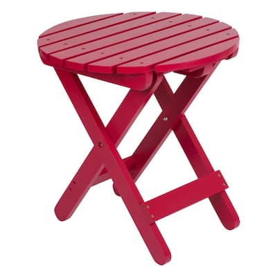 Red Folding Patio Tables Furniture The Home Depot Red Folding Patio Tables, Plastic Folding Patio Side Tables