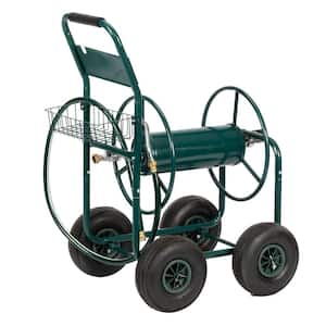 Garden Hose Reel Cart Holds 330 FT of 3/4 or 5/8” & 400 FT of 1/2