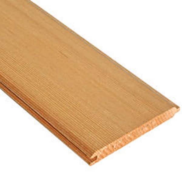 Unbranded Pattern Stock 1 in. x 6 in. x 14 ft. Clear Redwood Tongue and Groove Siding