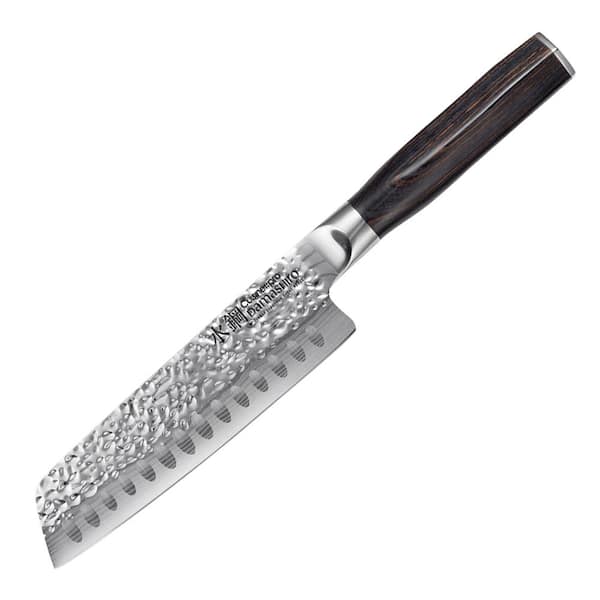Cuisine::pro DAMASHIRO EMPEROR 6.5 in. Steel Full Tang Santoku Knife