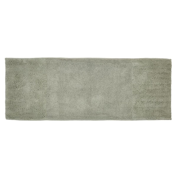 Better Trends Lux Collection Sage 20 in. x 60 in. 100% Cotton Reversible  Race Track Pattern Bath Rug SS-BALU2060SA - The Home Depot