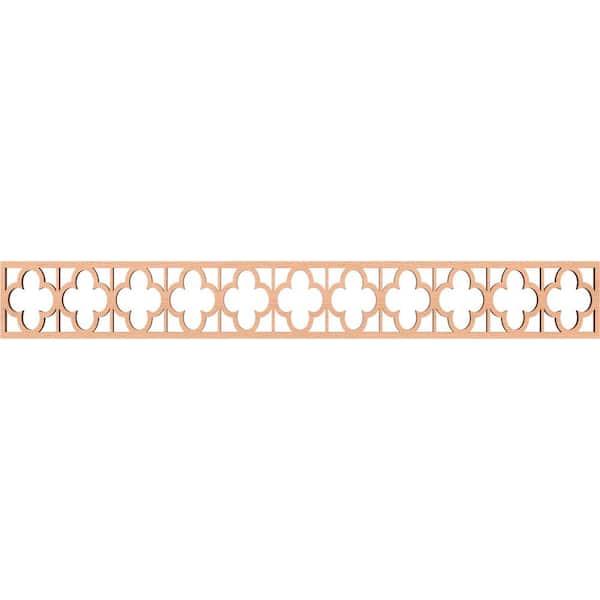 Ekena Millwork Woodall Fretwork 0.375 in. D x 46.5 in. W x 6 in. L Alder Wood Panel Moulding