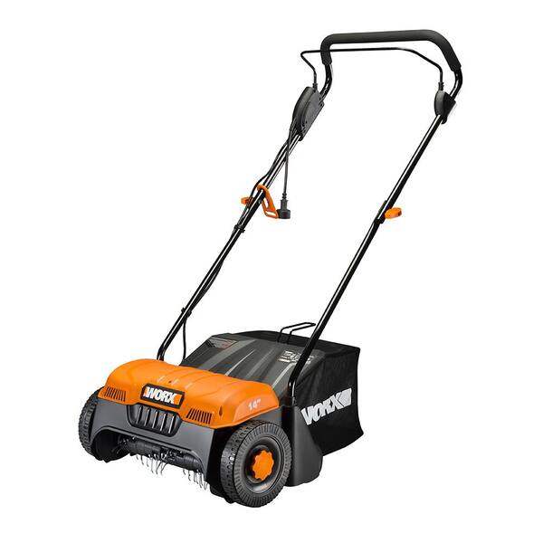Worx 14 in. 12 Amp Corded Electric Cultivator/Dethatcher with Bag