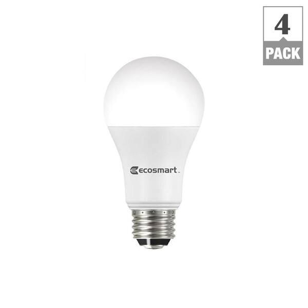 EcoSmart 40-Watt A19 Dimmable LED Light Bulb  Tech 3-Pack 