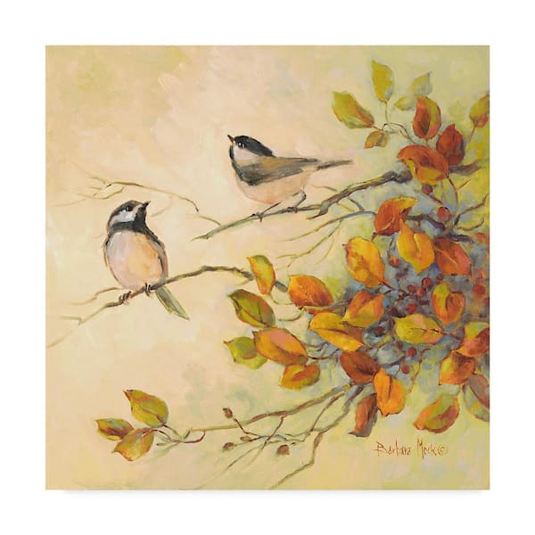 Trademark Fine Art Hidden Frame Animal Art Birds Of Autumn By Barbara   Multi Trademark Fine Art Art Prints Ali39105 C1818g 64 600 