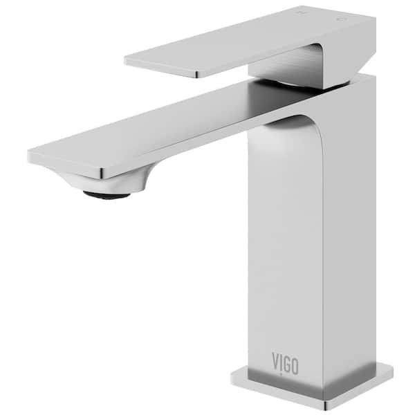 Dunn Single Handle Single-Hole Bathroom Faucet in Brushed Nickel