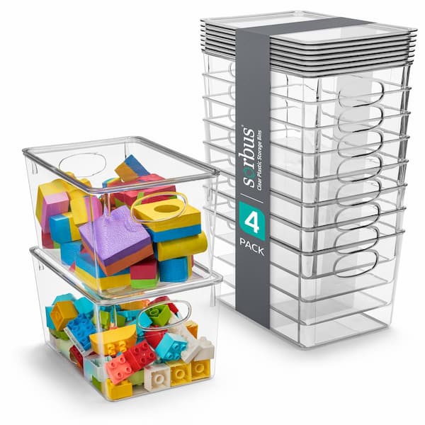 Plastic Food Storage Container with Lids (8-Pack)