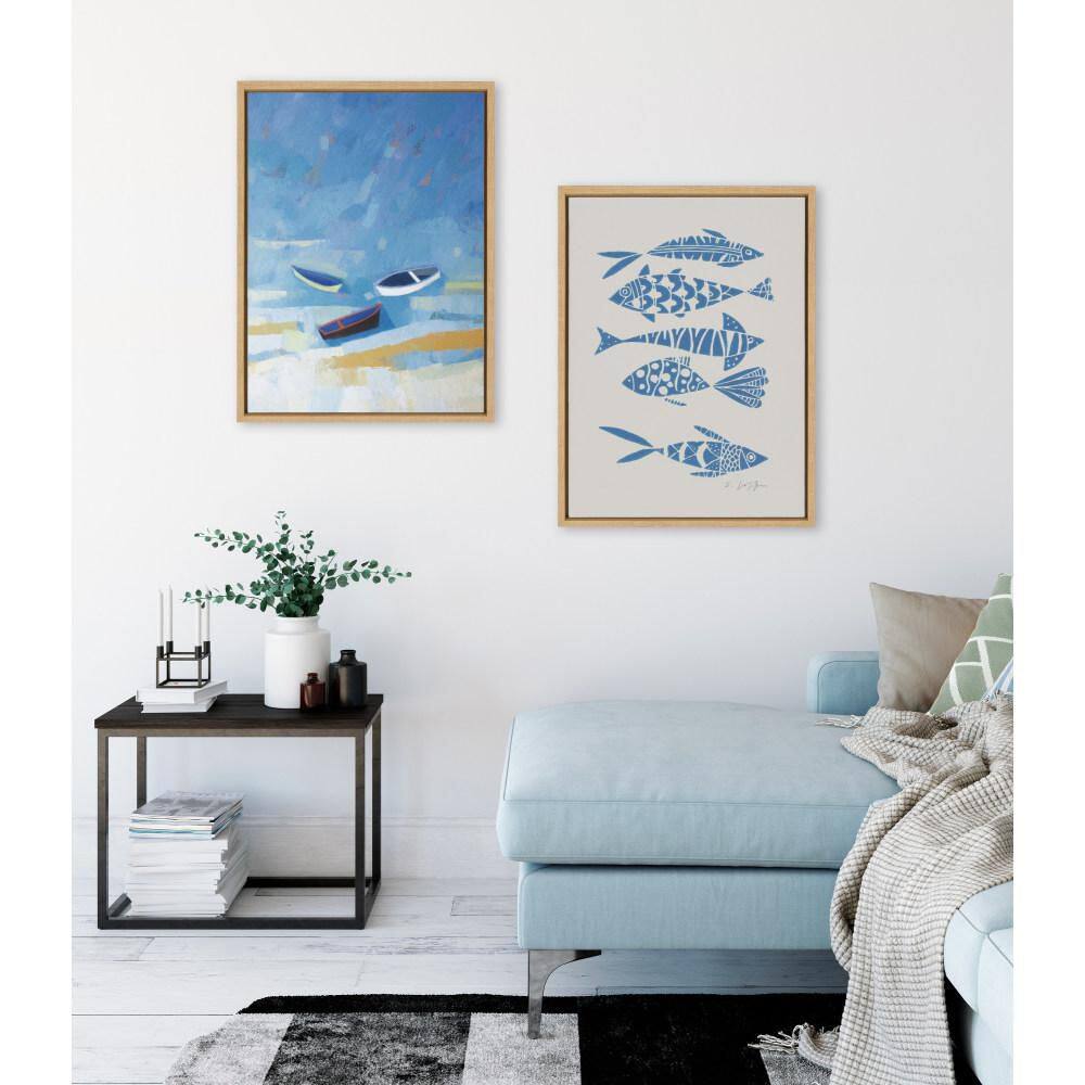 "Sylvie ""Golden Dunes"" by Giuliana Lazzerini 2-Piece Natural Framed Art Print Set 24 in. x 18 in." price history on PriceWatchPro
