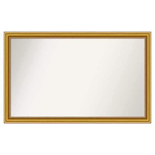 Amanti Art Townhouse Gold 47.75 in. x 29.75 in. Custom Non-Beveled Wood Framed Batthroom Vanity Wall Mirror
