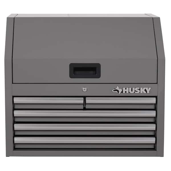 Husky Standard-Duty 26 in. 5-Drawer Gray Steel Top Tool Chest