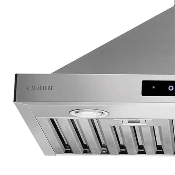 Cavaliere 30 In Convertible Wall Mounted Range Hood With Light In Stainless Steel Cav B02 30 The Home Depot