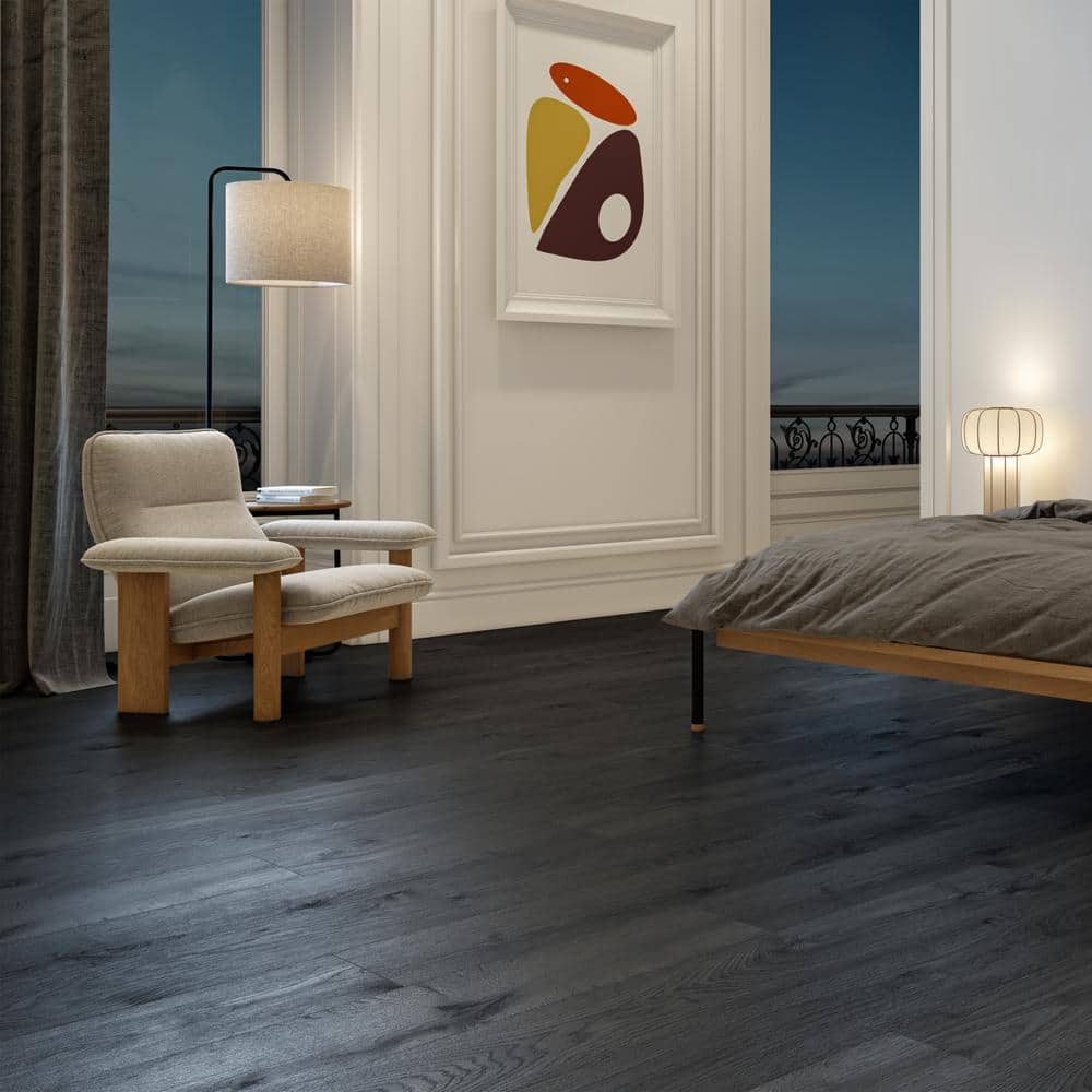 Hansen XL Dark Oak 9" x 72" Waterproof Luxury Vinyl Plank Flooring
