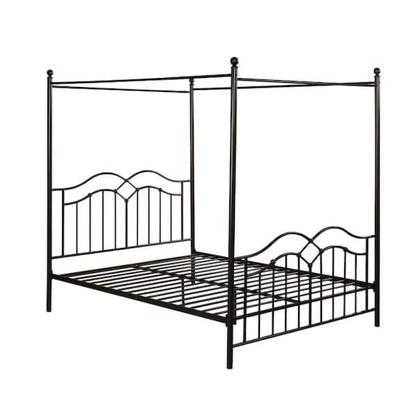 Noble House Earhart Flat Black Metal Queen Bed Frame