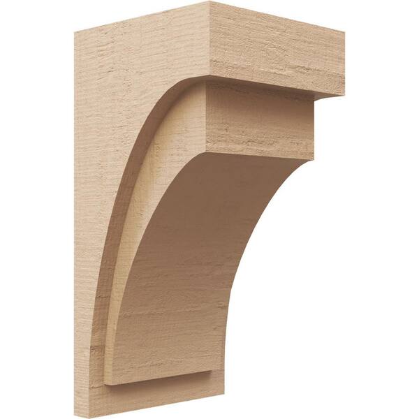 Ekena Millwork 10 in. x 20 in. x 10 in.Wide Newport Rough Cedar Woodgrain TimberThane Corbel, Primed Tan
