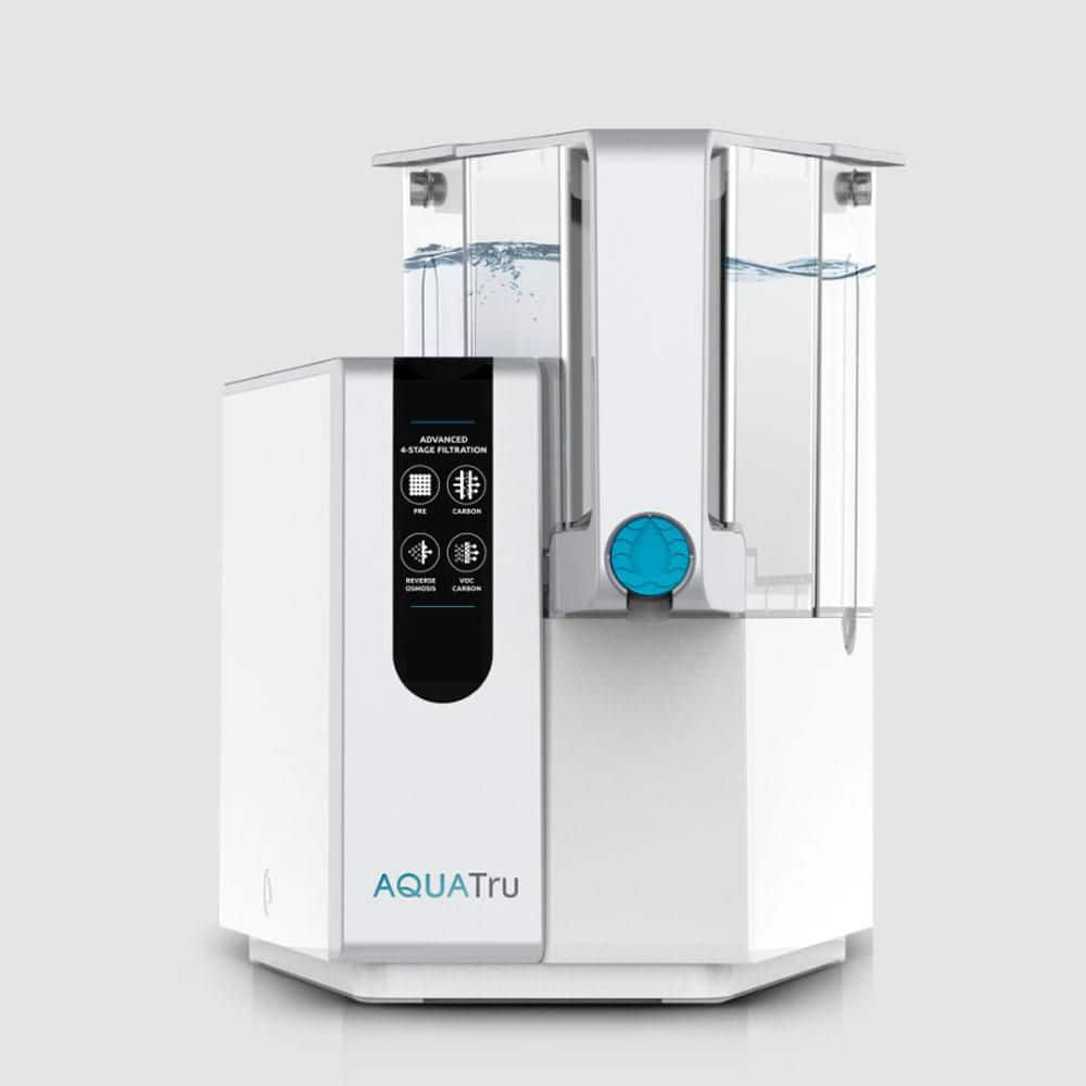 AquaTru Reverse Osmosis Counter Top Water Filtration System with BPA Free C