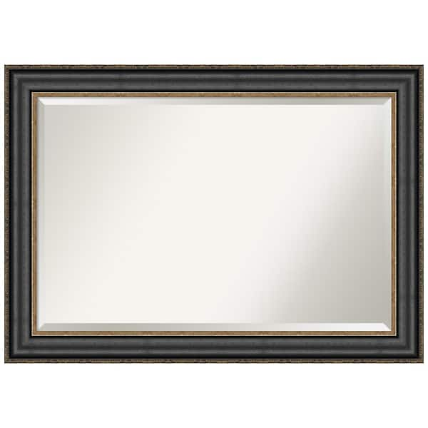 Amanti Art Thomas Black Bronze 41.75 in. H x 29.75 in. W Framed Wall Mirror