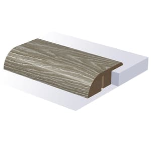 Rugged Warwick Reducer 0.6 in. T x 1.75 in. W x 94 in. L Smooth Wood Look Laminate Moulding/Trim