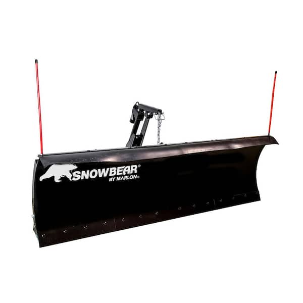 88 in. x 26 in. Heavy-Duty Universal Mount T-Frame Snow Plow Kit with Actuator and Wireless Remote