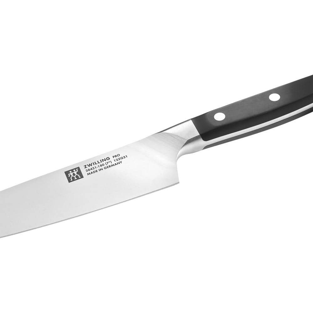 Pro 7 in. Stainless Steel Full Tang Chef's Knife with Plastic Handle - Thumbnail 2
