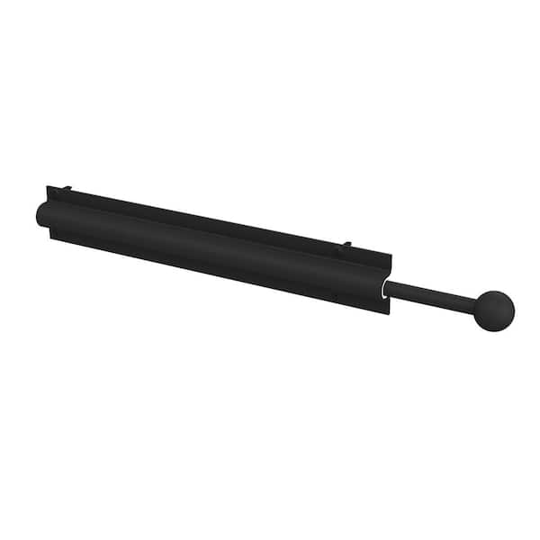 0.97 in. W Matte Black Value Line Sliding Valet Custom Closet Systems Rods