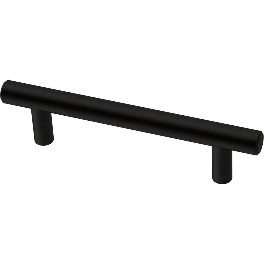 Franklin Brass Simple Bar 33/4 in. (96 mm) Matte Black Drawer