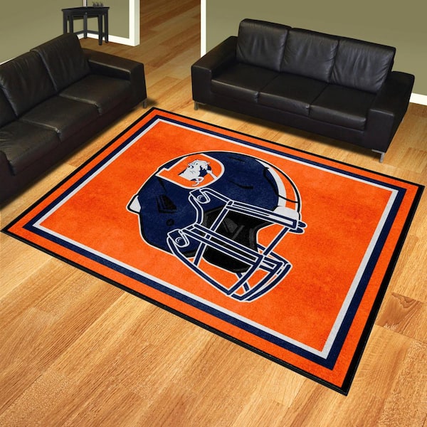 Fanmats Orange 3 ft. x 5 ft. Denver Broncos Vintage Area Rug