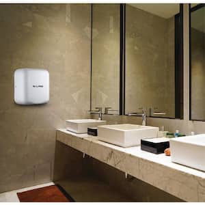 Hemlock Commercial Stainless Steel White Automatic 220-Volt High-Speed Electric Hand Dryer