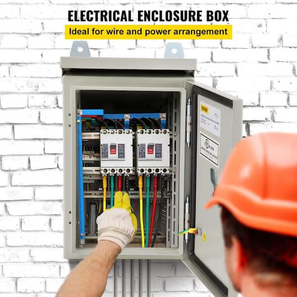 VEVOR Electrical Enclosure Box 16 x 12 x 6 in. NEMA 4X IP65