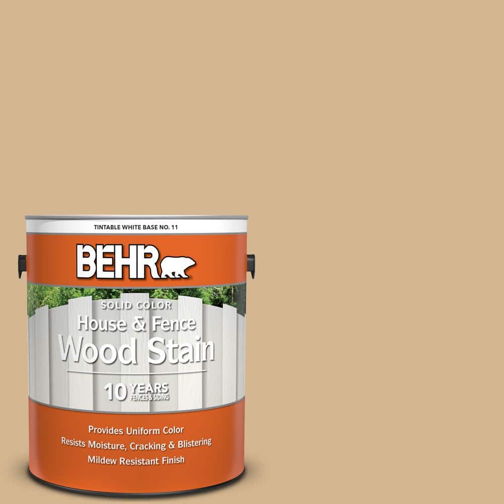 1 gal. #320F-4 Desert Camel Solid Color House and Fence Exterior Wood Stain