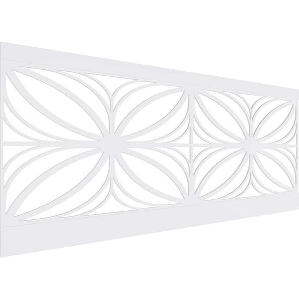 Ekena Millwork 40 in. H x 94-1/2 in. W 26.24 sq. ft. Otis PVC Wainscot Paneling Kit