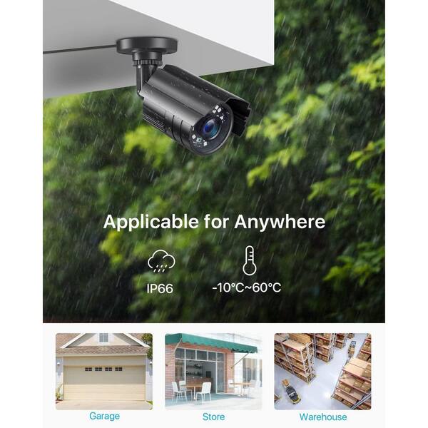 Analog CCTV Camera HD 2K 4-in-1 (TVI/AHD/CVI/CVBS) Security Dome Camera Outdoor IP67 Weatherproof