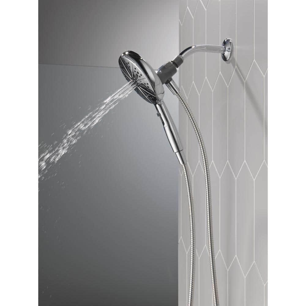 Chrome Multi-Head Handheld Wall Mounted Shower System
