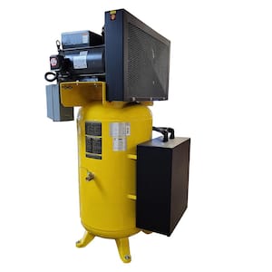 Industrial Series 80 Gal. 7.5 HP 1-Phase Silent Air Electric Air Compressor with Pressure Lubricated Pump