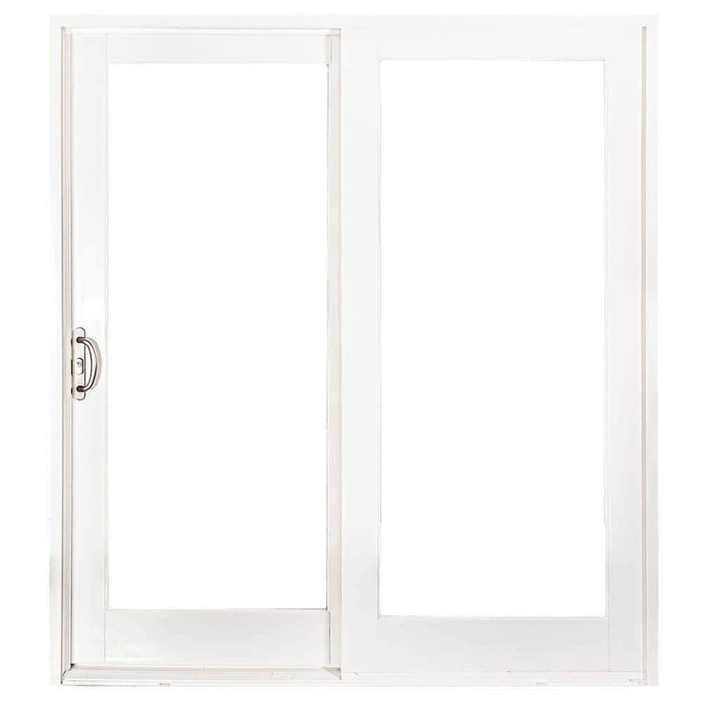 MP Doors 72 in. x 80 in. LeftHand Gliding LowE Impact Glass White