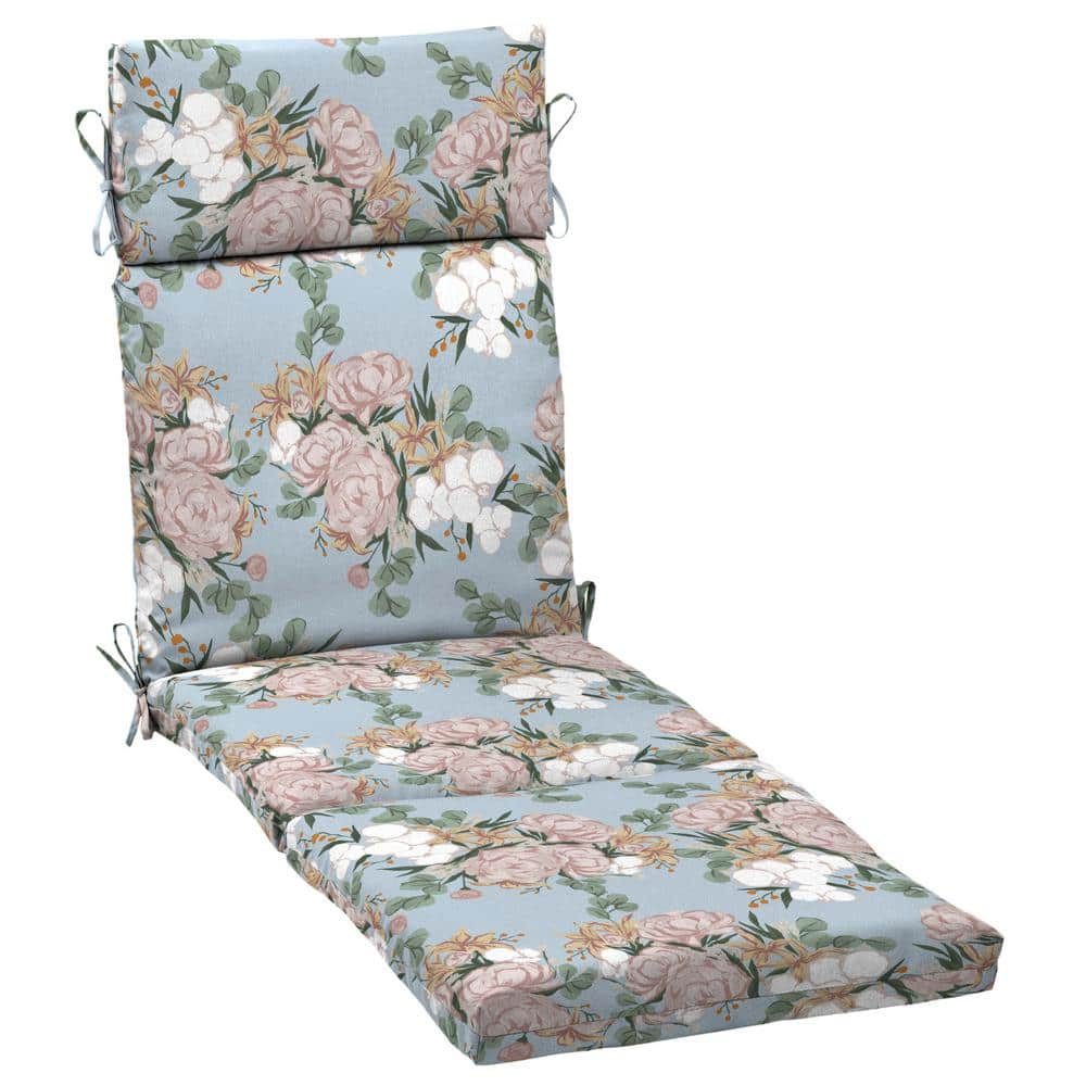 Arden Selections Artisans 72 In X 21 In Giana Floral Outdoor Chaise   Arden Selections Chaise Lounge Cushions Tj45853b D9z1 64 1000 