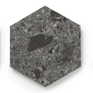 MosaiCore Charcoal Quartz 28 MIL x 12 in. W x 10 in. L Glue Down Waterproof Vinyl Tile Flooring (12.3 sqft/case)