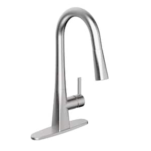 Belanger Single-Handle Pull-Down Sprayer Kitchen Faucet with Swivel Spout in Stainless Steel