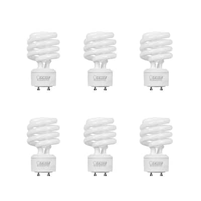 Soft White 13-watt Used 60 Watt Equivalent TCP 33213SSP Low Profile SpringLamp CFL 2700-Kelvin GU24 Base Squat Spiral Light Bulb 