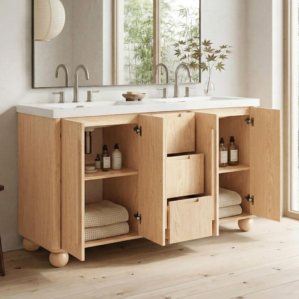CHRISTOPHER KNIGHT HOME Fayruz 58.3 in. Bath Vanity Cabinet
