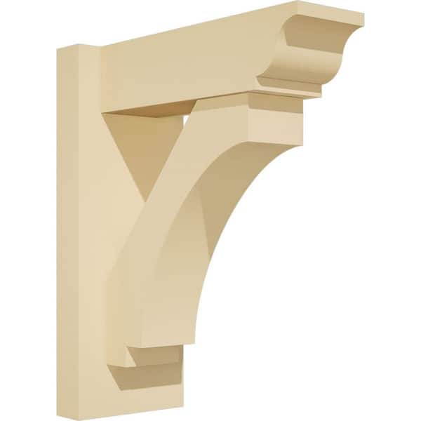 Ekena Millwork Imperial 5 in. W x 14 in. H x 12 in. D Signature Urethane Polyurethane Outlooker with Traditional Ends