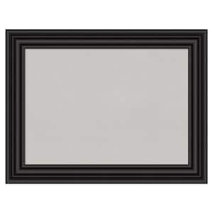 Colonial Black Framed Grey Corkboard 34 in. x 26 in Bulletin Board Memo Board