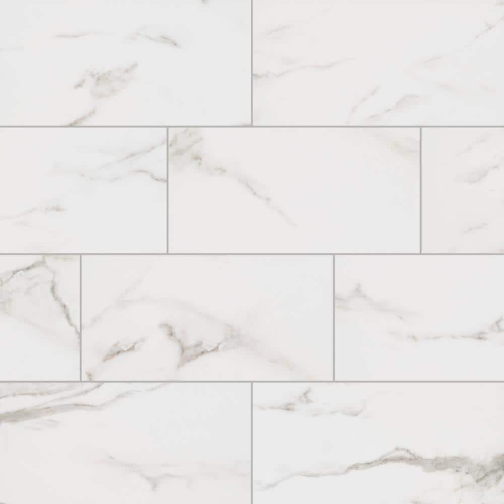 Michelangelo White 9 in. x 18 in. Glossy Ceramic Wall Tile (21.8 sq. ft./Case) Michelangelo White 9 in. x 18 in. Glossy Ceramic Wall Tile (21.8 sq. ft./Case)