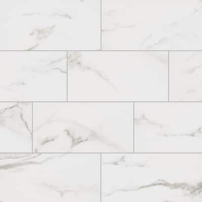 Michelangelo White 9 in. x 18 in. Glossy Ceramic Wall Tile (21.8 sq. ft./Case)