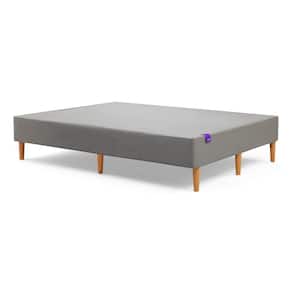 Queen Bed Box Spring in Stone Grey